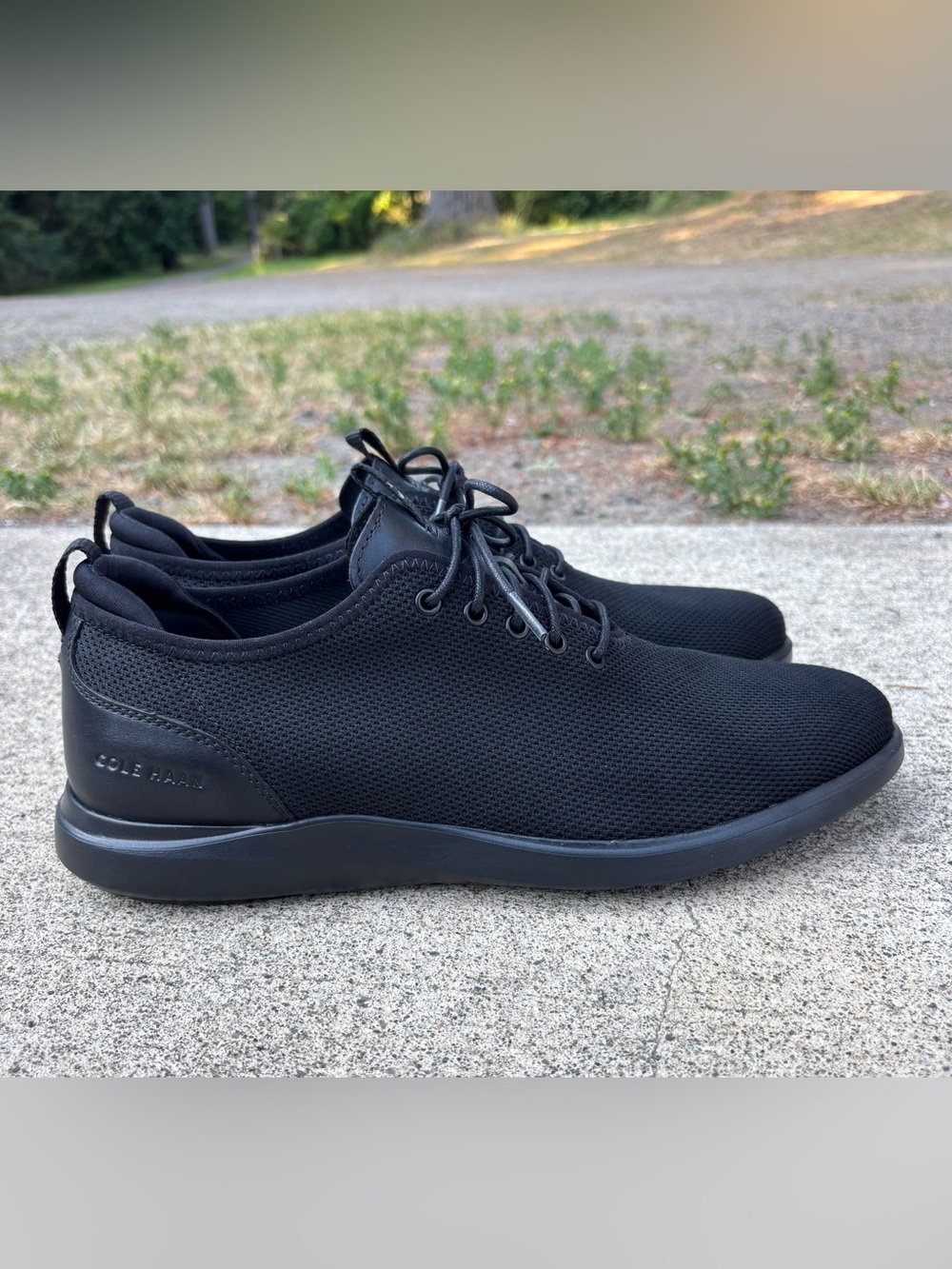 Cole Haan Grand Plus Essex Distance Knit Oxford Black Size 11 NWOT